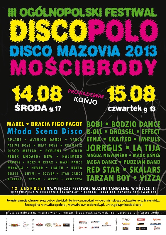 III Oglnopolski Festiwal Disco Polo  Mocibrody, 14-15 sierpnia / Disco-polo w Mocibrodach