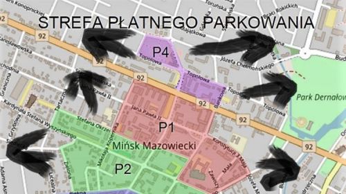 Misk Mazowiecki patnych parkingw / Blefy strefy
