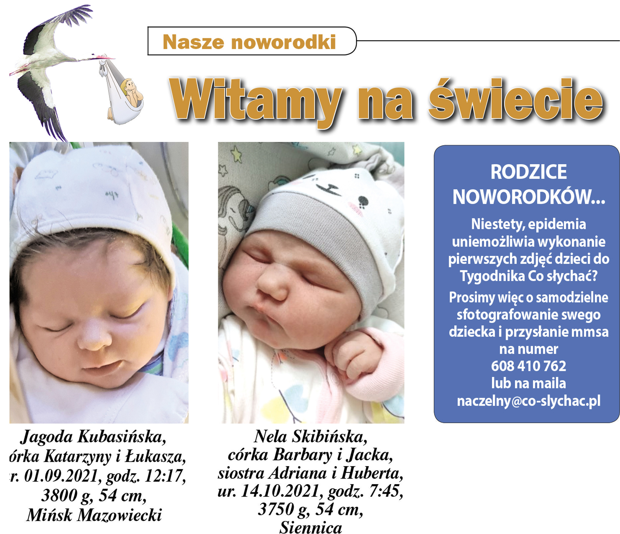 Noworodki Co słychać? 43/44 (1255/1256) 2021